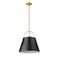 Z-Lite Z-Studio 1 Light Pendant, Matte Black & Heritage Brass 726P18-MB+HBR - alternate 5